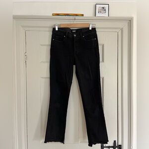 PAIGE Women’s Jaqueline Straight Jeans, Size 26, Black Denim